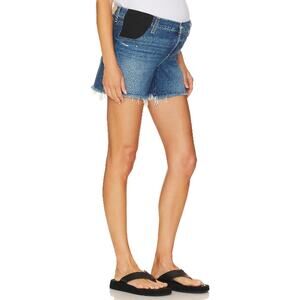 New PAIGE Women's Chillin Destructed With Fray Hem Maternity Asher Short Size 23